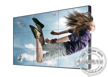 55 &quot; 내로우 베젤은 HD 실내 LCD 비디오 월 광고 디지털 신호 제어기를 만듭니다