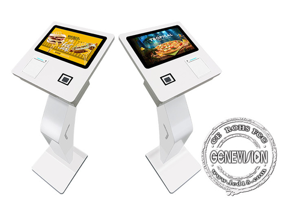 15.6&quot; 디지털 간판 셀프 서비스 청구서 지불 키오스크 플로어 스탠드 터치 스크린 체인점 식당 기계