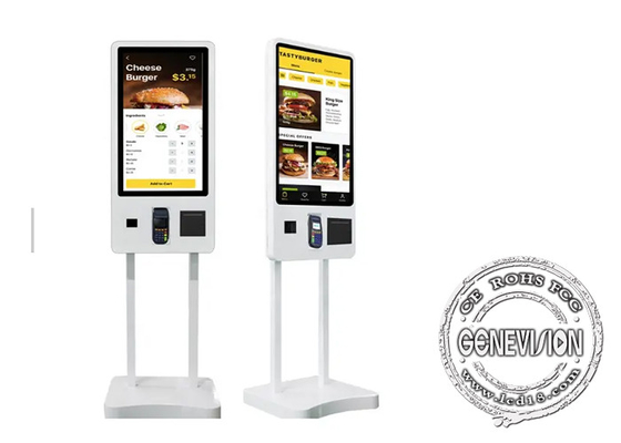 간이 식품 음료 Kfc Mc 음식 대중음식점을 위한 32 인치 현금 없는 지불 각자 서비스 간이 건축물에 의하여 자동화되는 기계