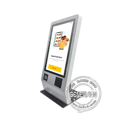 데스크톱 안드로이드 24인치 터치 스크린 셀프 서비스 자동 지불 기계 레스토랑