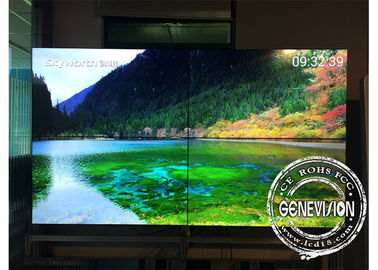 4K 공업적 등급 DID LCD 비디오 월 55 인치 2*2 건전한 미디어 플레이어 텔레비전 벽