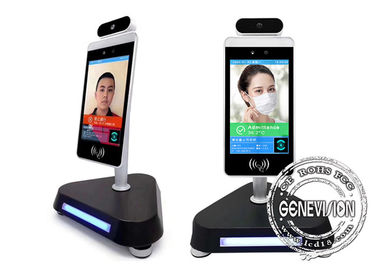 발열 경보 EU 건강 코드 안면 인식 온도계 스마트 패스 LCD 화면 디지털 간판