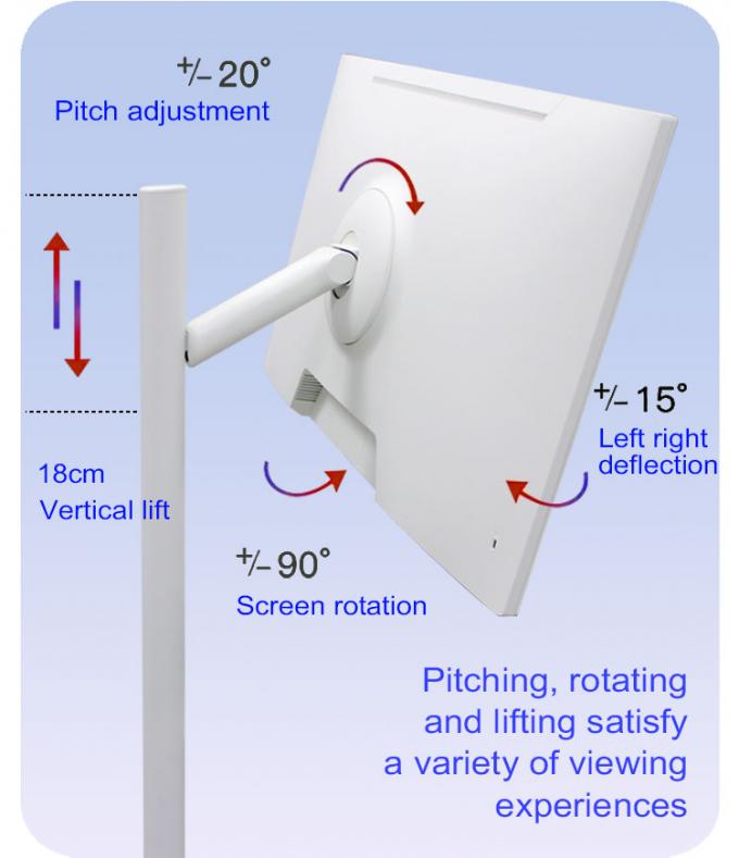 24" 27" 32" 모바일 스마트 화면 안드로이드 11 OS 4GB 64GB 롤러블 스마트 터치 화면 충전 배터리 3