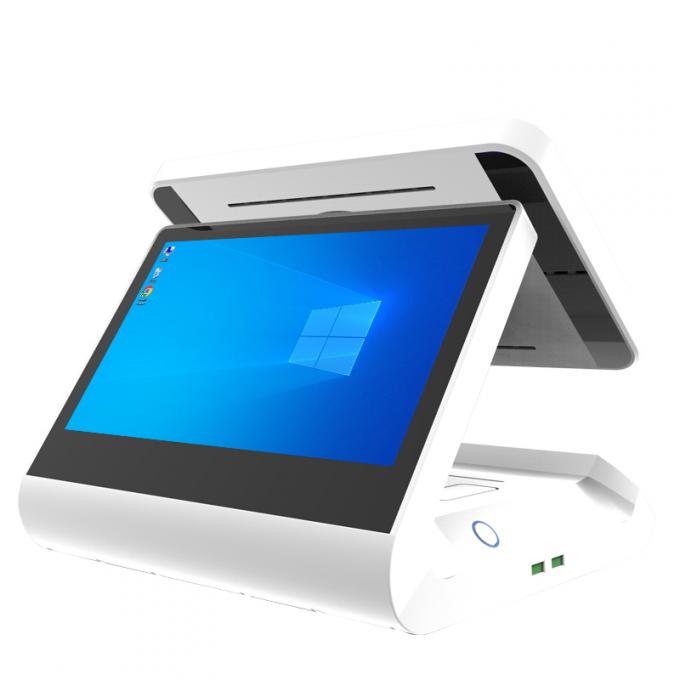 안드로이드 데스크톱 듀얼 스크린 현금 등록 스크린 80mm 프린터 및 스캐너 11.6인치 + 11.6인치 2GB + 32GB POS 시스템 기계 터미널 1