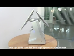 15.6인치 카운터탑 쌍면 터치 스크린 캐시어 머신