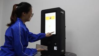 지문 판독기를 갖춘 15.6인치 야외 셀프 주문 키오스크, 720P