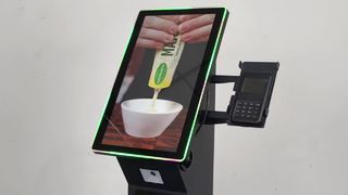 21.5 인치 LED 조명 용량 성 터치 스크린 셀프 서비스 결제 키오스크