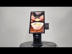 24인치 벽걸이 데스크탑 무현금 셀프 서비스 결제 키오스크 프린터 QR 코드 스캐너 POS 터미널