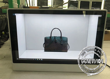 터치 스크린과 가득 찬 HD 21.5 인치 투명한 LCD 진열장
