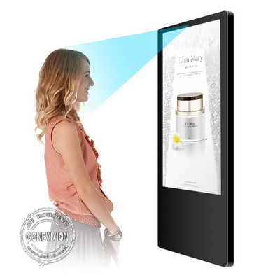 승강기를 위한 400CD/M2 벽걸이용 AI 얼굴 인식 LCD 광고 디스플레이
