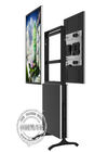 43" 55" Double Sided Movable Digital Touch Screen Kiosk