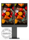 55" Dual Screen AIO LCD Wayfinding Digital Signage Totem