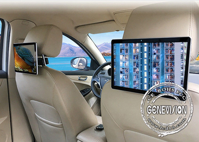 4G와 GPS와 10.1 &quot; IPS 패널 플라스틱 터치 스크린 택시 머리 받침 모니터 안드로이드 디지털 신호