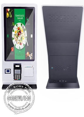 NFC 신용 카드를 지원하는 24 인치 와이파이 데스크톱 자급식 결제 터치 스크린 키오스크
