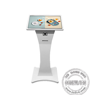 21.5 인치 LCD 자급식 키오스크 프린터와 스캐너는 바닥 스탠드에서 설립되었습니다 
