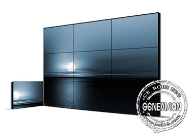 결합 높은 광도 소폭 날의 사면 3.5mm는 46inch 49inch 55inch LCD 디지털 방식으로 Signage 영상 벽을 감시했습니다