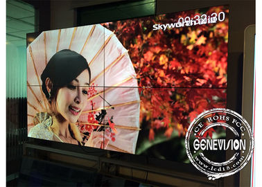 매우 CCC 250W 55 인치 LCD 디지털 방식으로 Signage 영상 벽 소폭 날의 사면 1.8mm