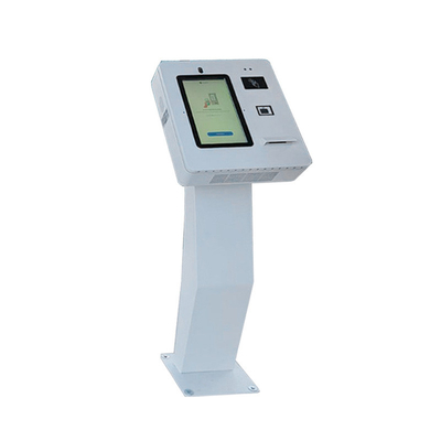 15.6인치 현금 없는 결제 키오스크 내장 스티커 프린터 카메라 마이크 NFC QR 코드 스캐너 방수