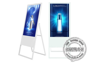 55 인치 휴대용 LCD 광고 대, 10 점 잘 고정된 간이 건축물 터치스크린