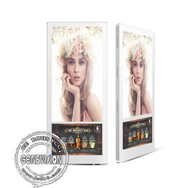 엘리베이터 디지털 방식으로 Signage 18.5” Mountable 두 배 스크린 벽을 가진 안드로이드 광고 전시
