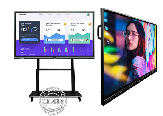 컨퍼런스 미팅을 위한 4K 75 인치 20 점 터치 스크린 LED 평판 인터랙티브 화이트보드
