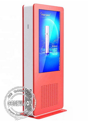 증명된 와이파이 LCD 키오스크 디지털 신호 ROHS를 세우는 양면 배밀도 디스켓 바닥
