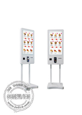 맥도날드 / KFC / 식당을 위해 자급식 결제 키오스크를 주문하는 32 인치 음식
