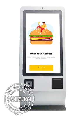 Mc와 KFC 주문을 위한 23.6 인치 자급식 터치 스크린 결제 키오스크
